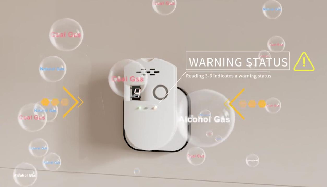 NINGBO PDLUX PD-GSV8 Penggera Gas Pintar-Sistem Pengesanan & Keselamatan Gas Lanjutan
